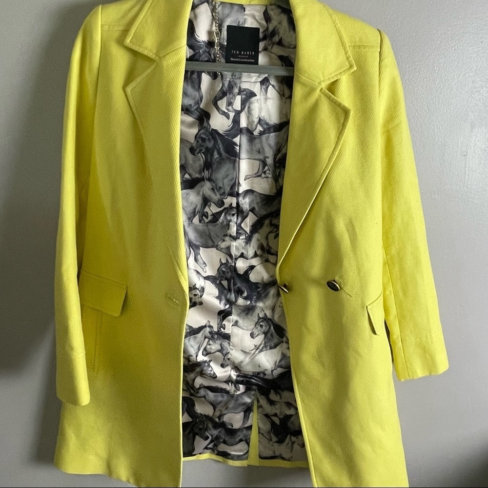Ted Baker yellow pea coat - Picture 11 of 13